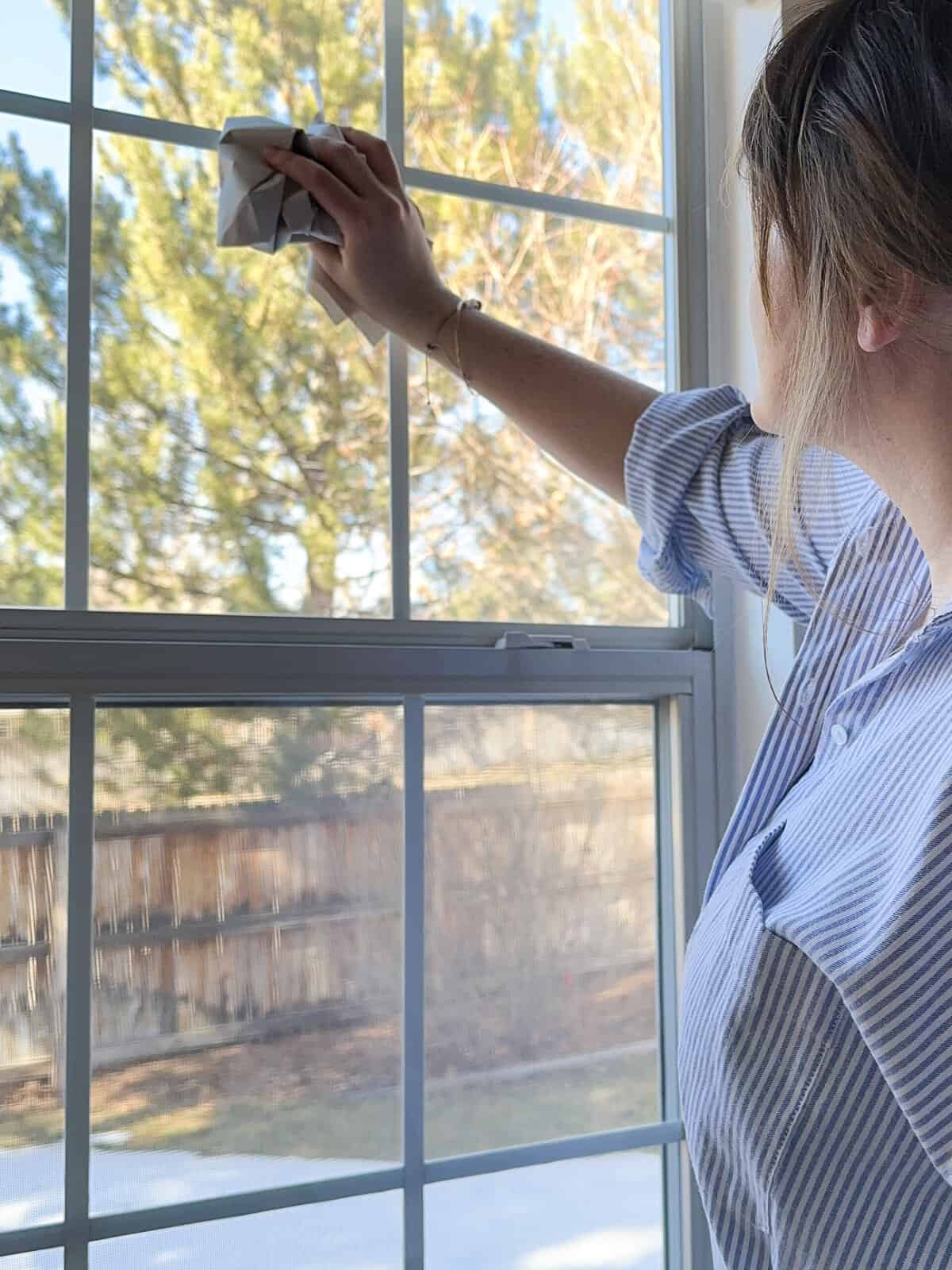 spring cleaning windows