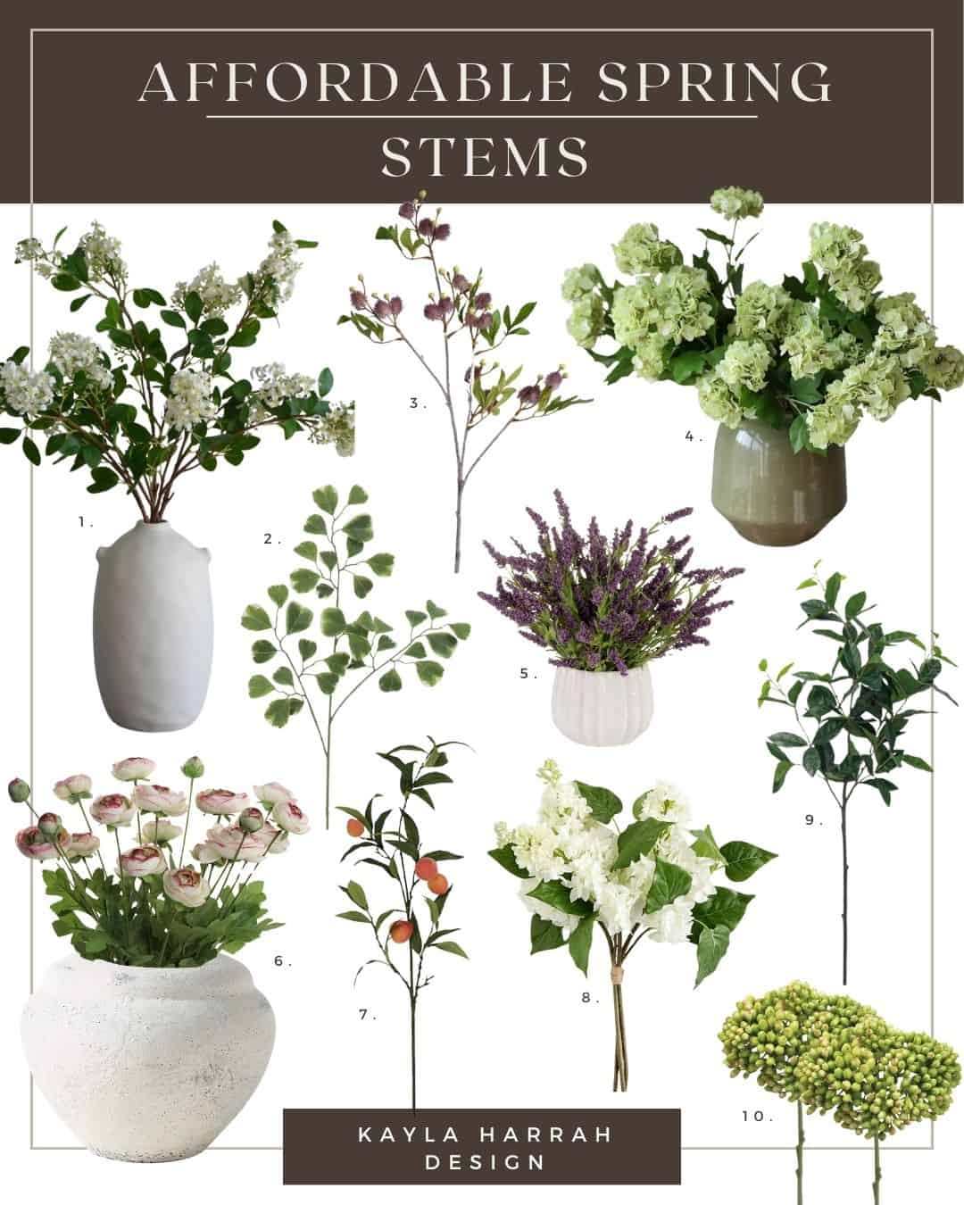 my favorite affordable spring stems with sources