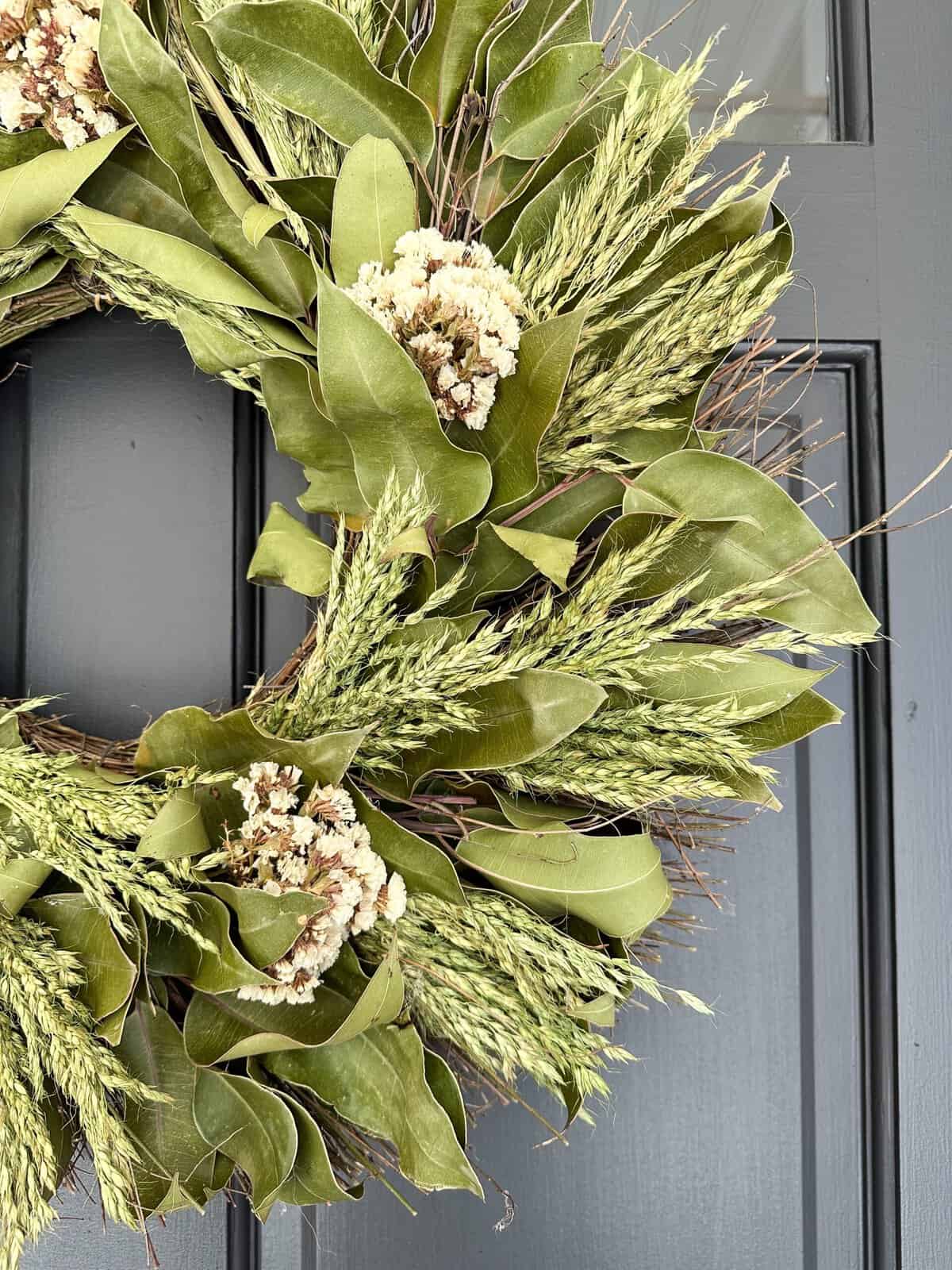 dried floral summer wreath