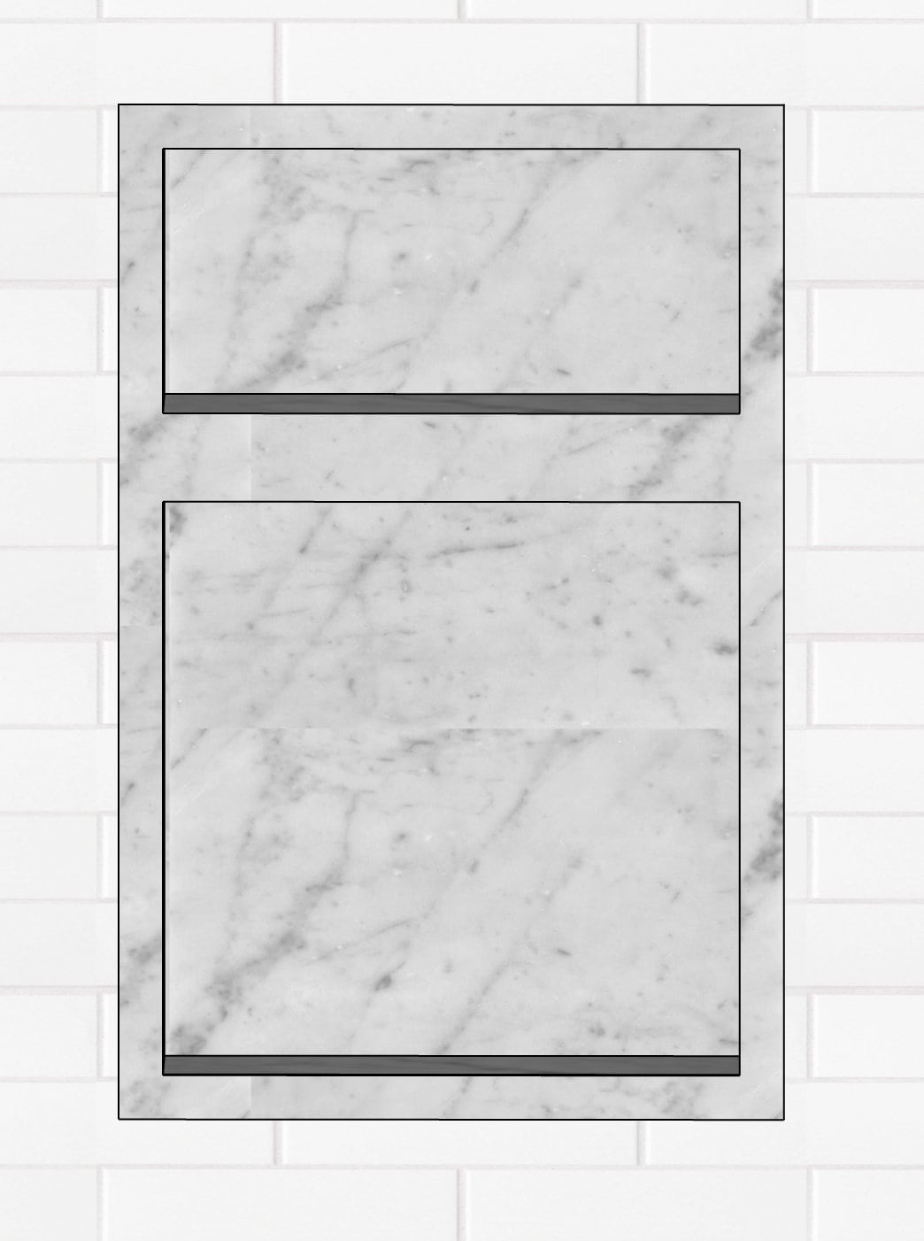 shower niche mockup