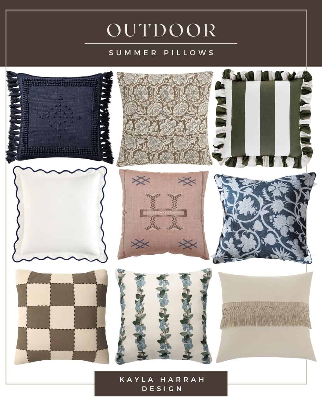 outdoor summer pillows