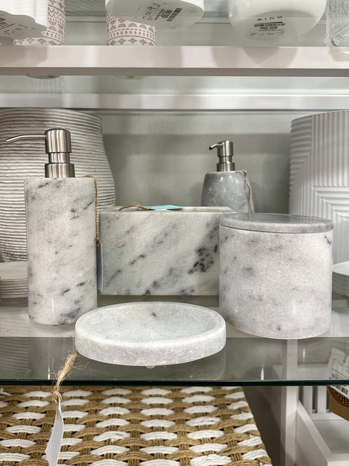 marble bathroom accessories