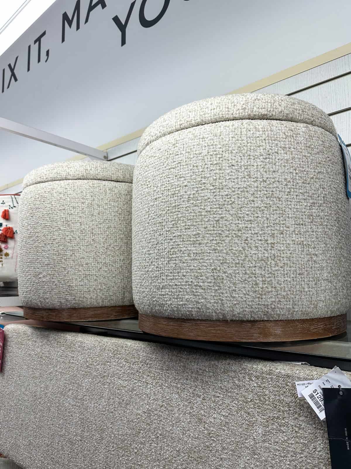 affordable home decor ottomans