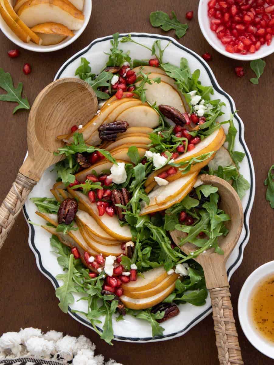 Pomegranate and Pear Salad