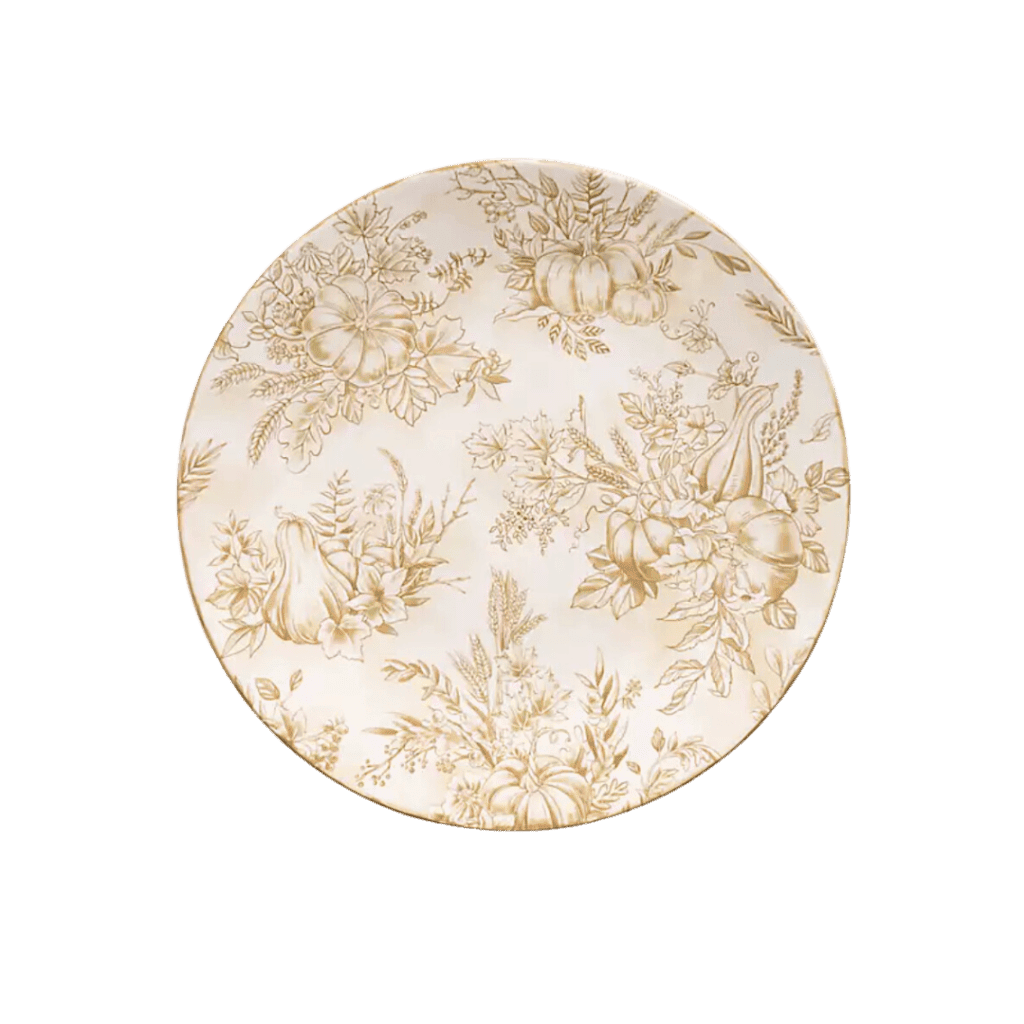 Thanksgiving Dishware | Marigold Toile