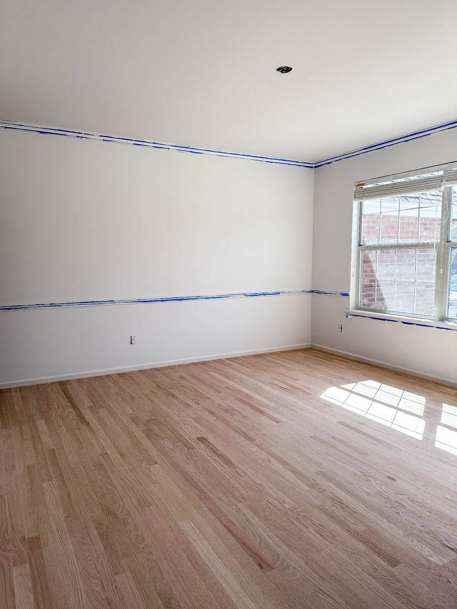 new hardwood floors in the dining room