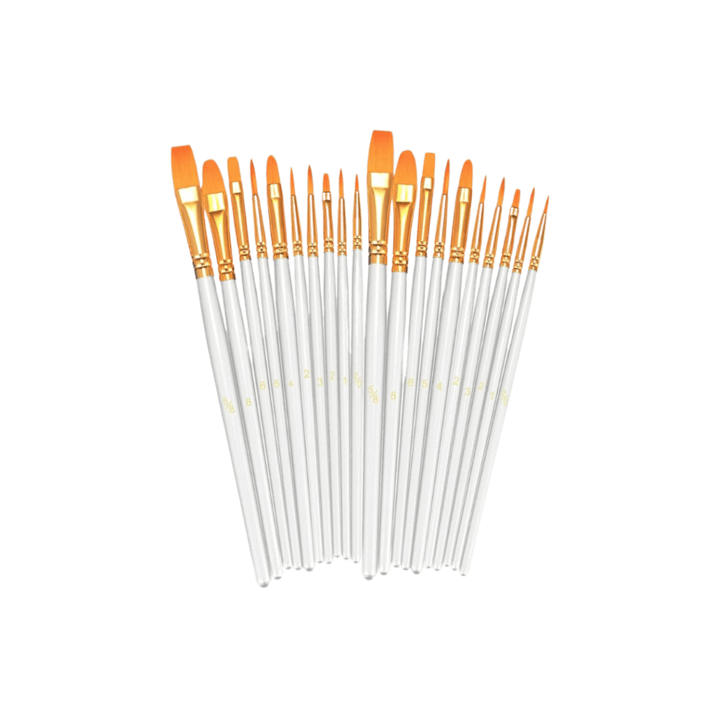 Stocking Name Tags | Paintbrushes