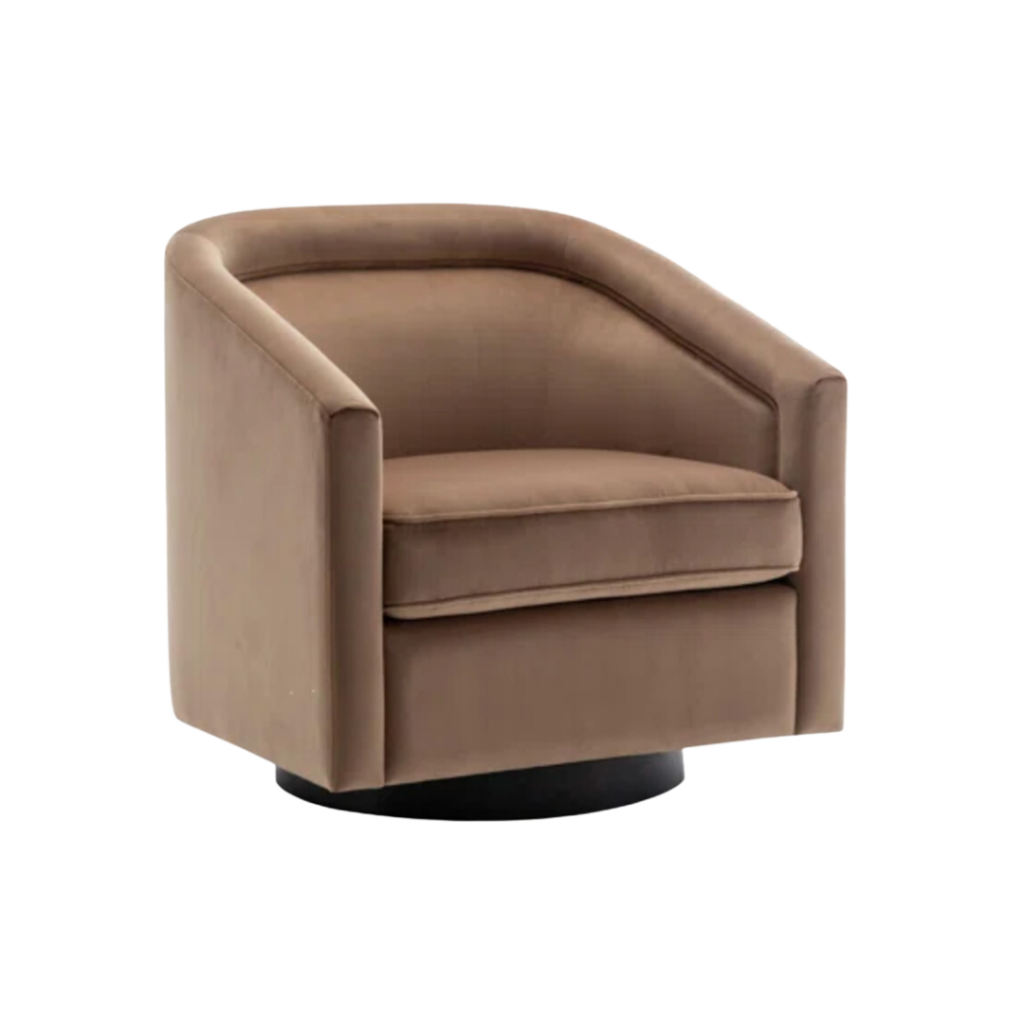 color of the year: mocha mousse accent chair