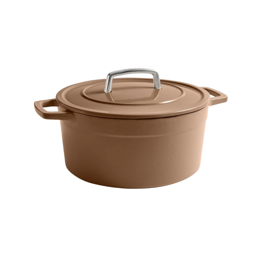 color of the year: mocha mousse dutch oven