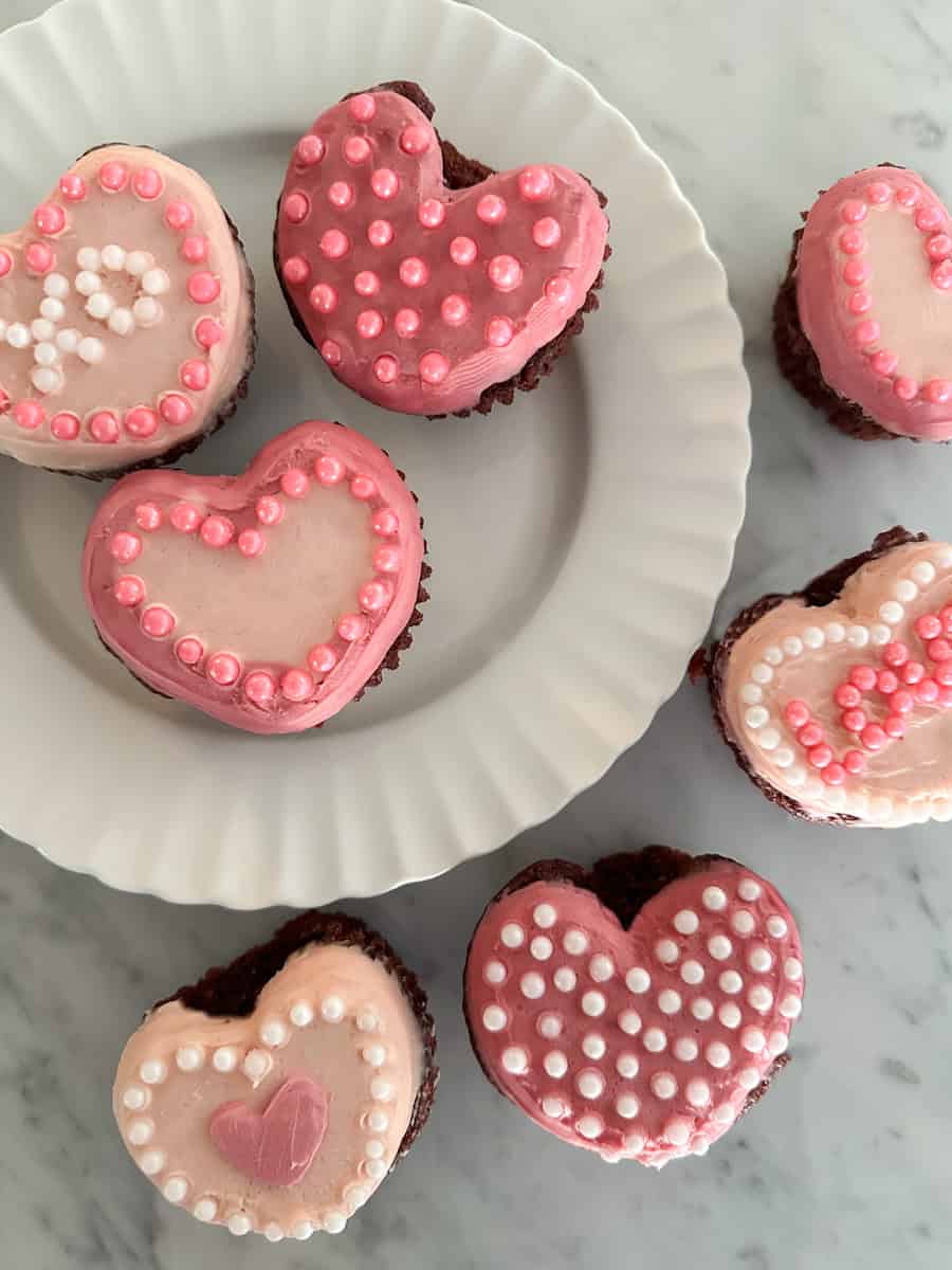 heart cupcakes