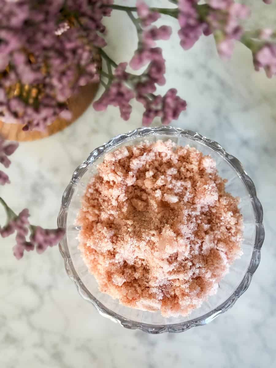 rose sugar scrub